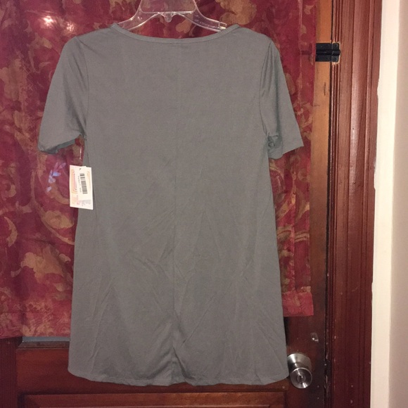 Light gray (solid) Lularoe Perfect T - Picture 2 of 4